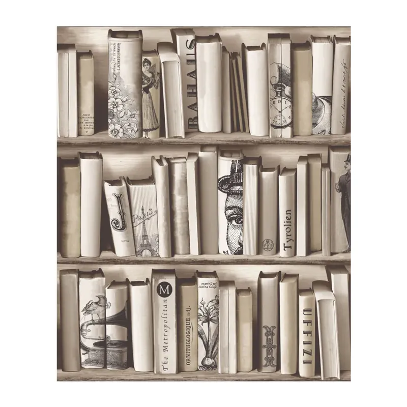 Dutch Wallcoverings Kaleidoscope Vliesbehang Boekenkast E822-08 Snelle Levering