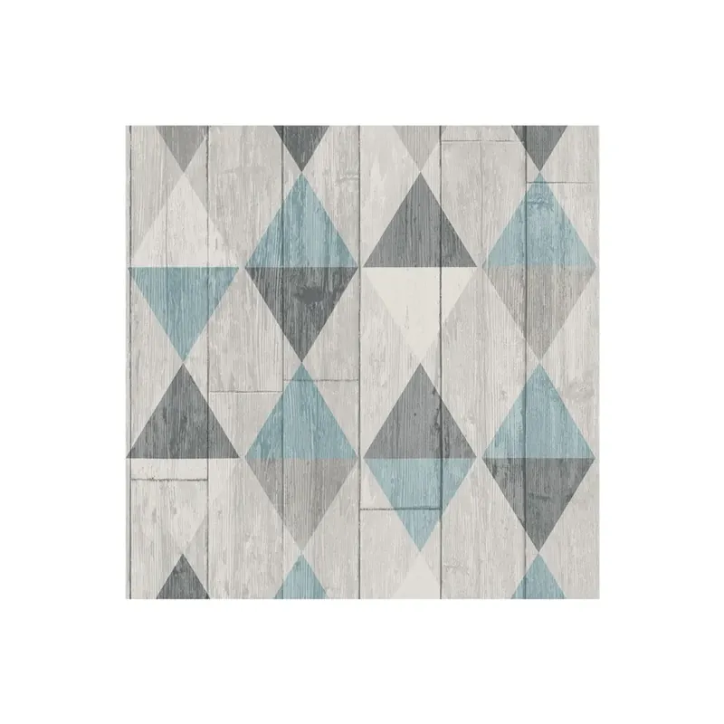 Voeg een Moderne Touch toe met Dutch Wallcoverings Collage Vliesbehang Grafische Driehoek Direct Beschikbaar