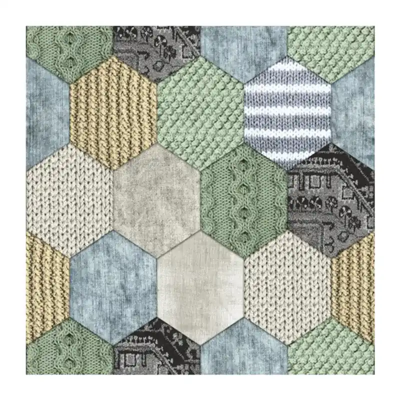 Dutch Wallcoverings Royal Dutch Vliesbehang Patchwork Groen 7360-3 Korting