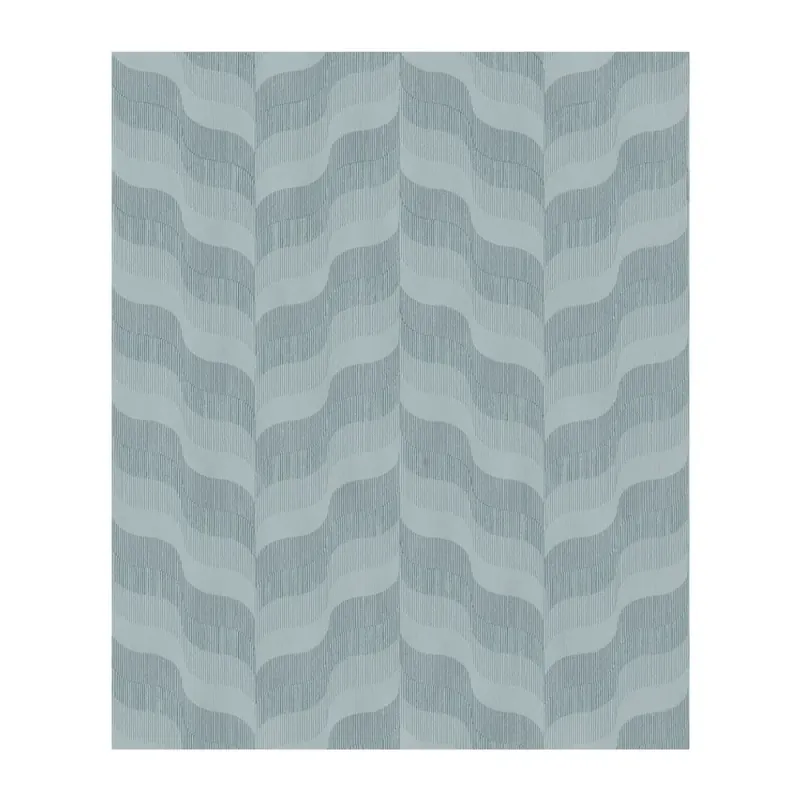 Retro vliesbehang met abstracte golven voor een levendig interieur Seizoensaanbieding