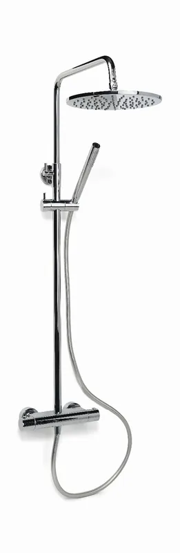 Nieuw Blue Label Brondby douchesysteem in hoogte verstelbaar messing hoofddouche chroom FK-8075-CH