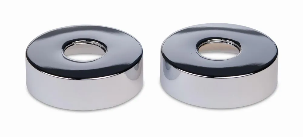 Superprijs Blue Label Brondby rozetten 74mm, set a 2 stuks, chroom