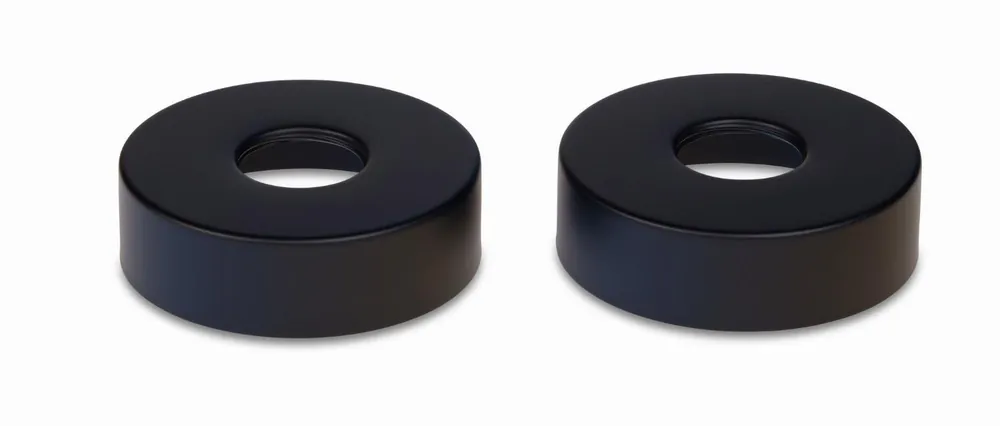 Blue Label Brondby rozetten 74mm, set a 2 stuks, mat zwart Express Levering