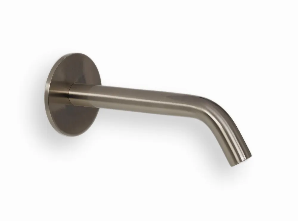 Finale Uitverkoop Blue Label Brondby uitloop voor XL wastafelkraan wand 16cm, geborsteld nikkel