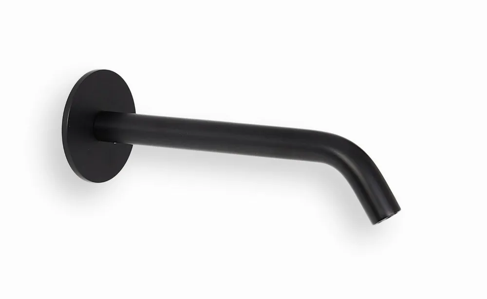 Blue Label Brondby uitloop voor XL wastafelkraan wand 20cm, mat zwart Lage Prijs