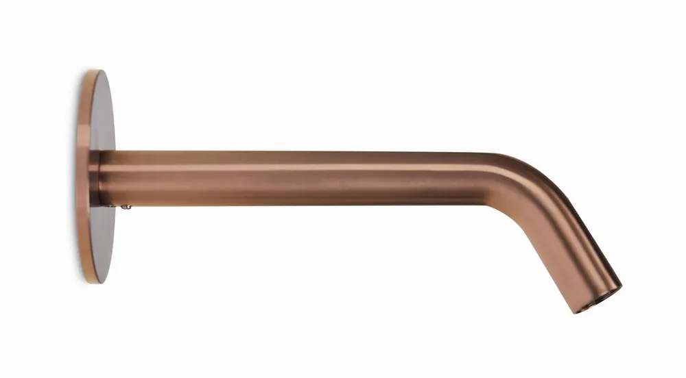Nu Kopen Blue Label Brondby uitloop wastafelkraan wand 16cm, geborsteld brons