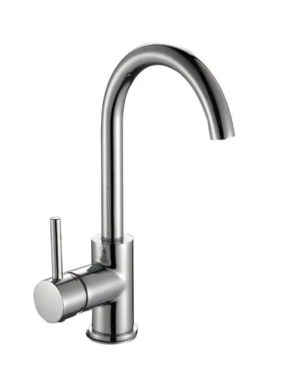 Blue Label Brondby wastafelkraan C-uitloop cold start chroom FK-0329-CH Aanbieding