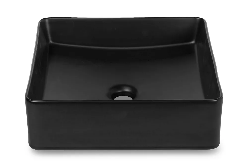 Merkproduct Blue Label Funen waskom 37x37x13cm (BxDxH) mat zwart FK0062-MB