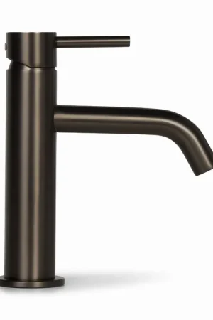 Aanbieding Blue Label Brondby wastafelkraan cold start gun metal FK-0321-GM