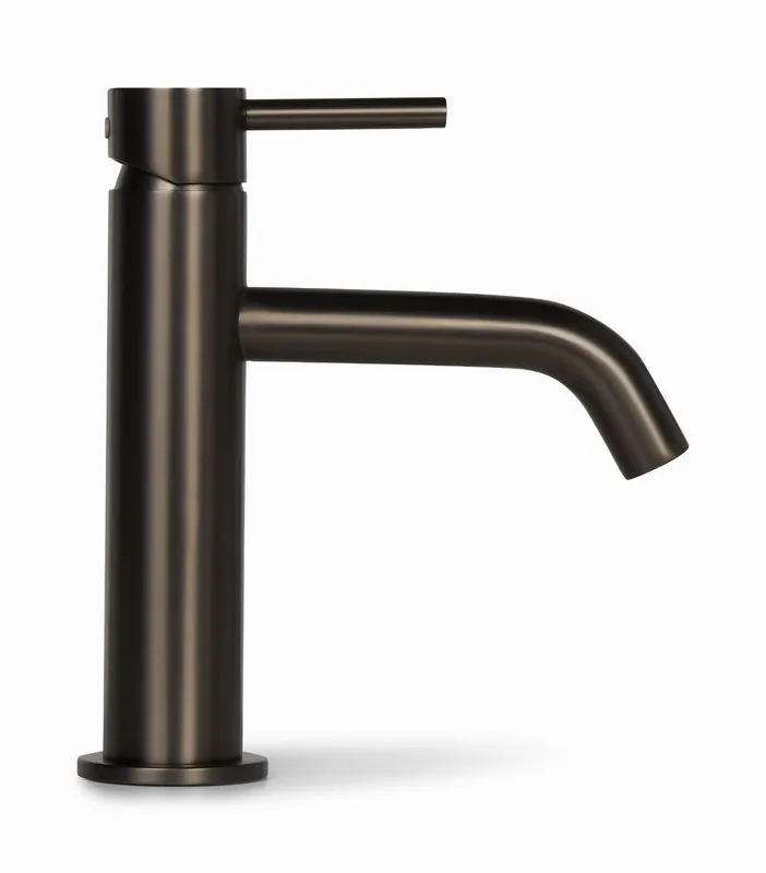 Aanbieding Blue Label Brondby wastafelkraan cold start gun metal FK-0321-GM