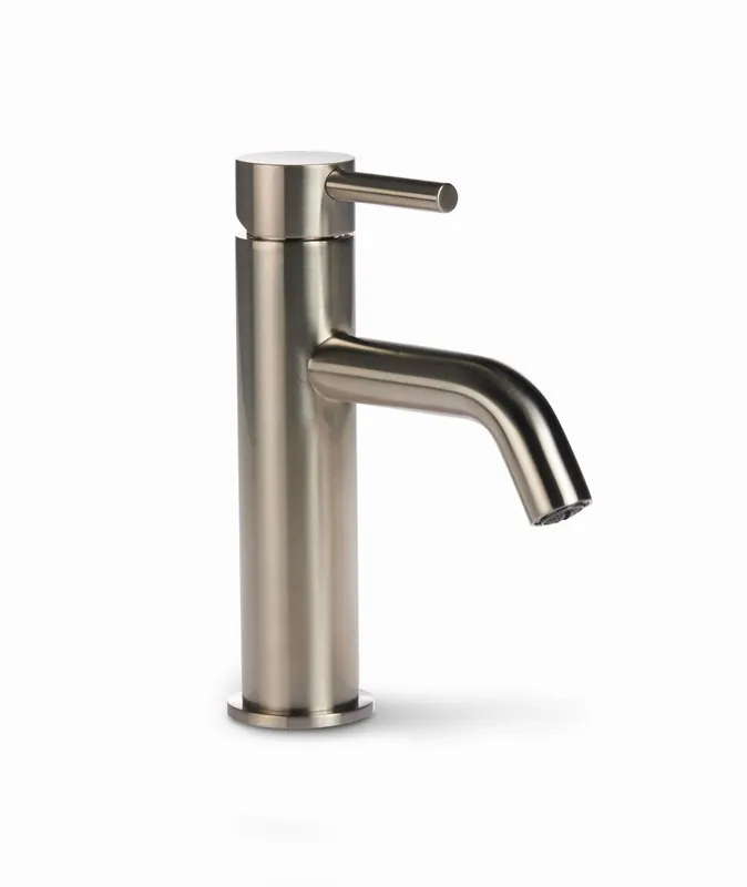 Nieuw Blue Label Brondby XL wastafelkraan cold start z. waste geborsteld nikkel FK-0321XL-BN
