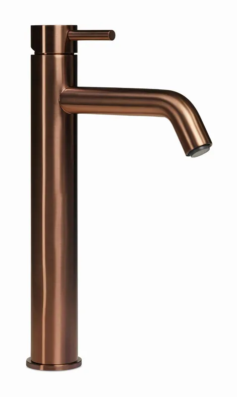 Nu Kopen Blue Label Brondby XL wastafelkraan high rise cold start, geborsteld brons FK-0326XL-BR