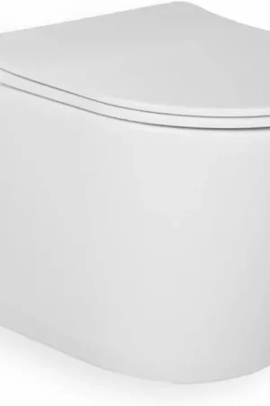 Beperkte Voorraad Blue Label Odin wandcloset met zitting rimfree softclose zitting; quick release 53cm mat wit FK040AWM
