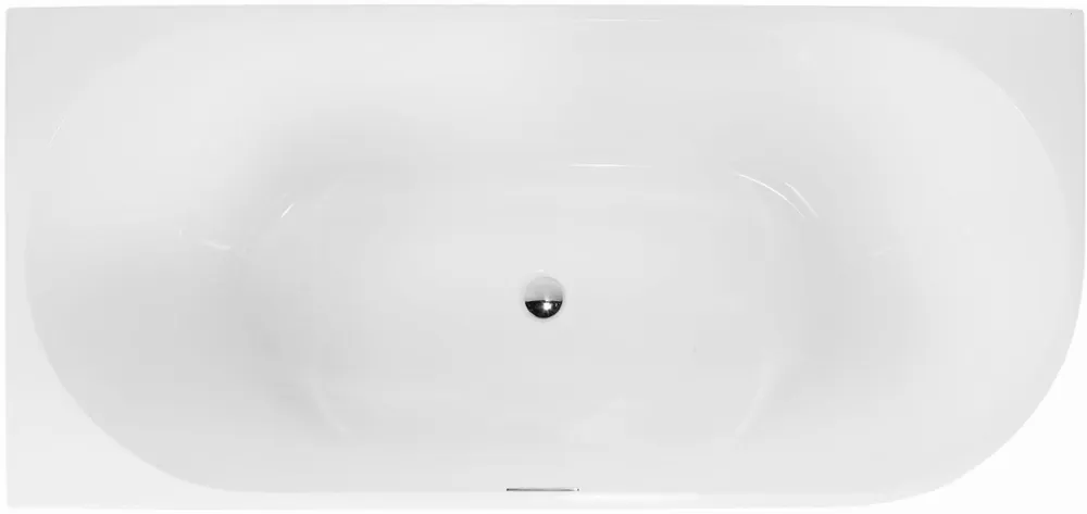Betrouwbaar Blue Label Rasmus back-to-wall bad links 170x80cm glans wit