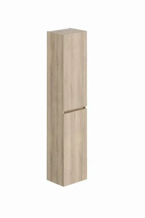 Beste Prijs Blue Label Mette hoge kast 35x29x165 cm (bxdxh), 2x linksdraaiende deuren met soft close, greeploos, urban oak 165x35x29 (hxbxd)