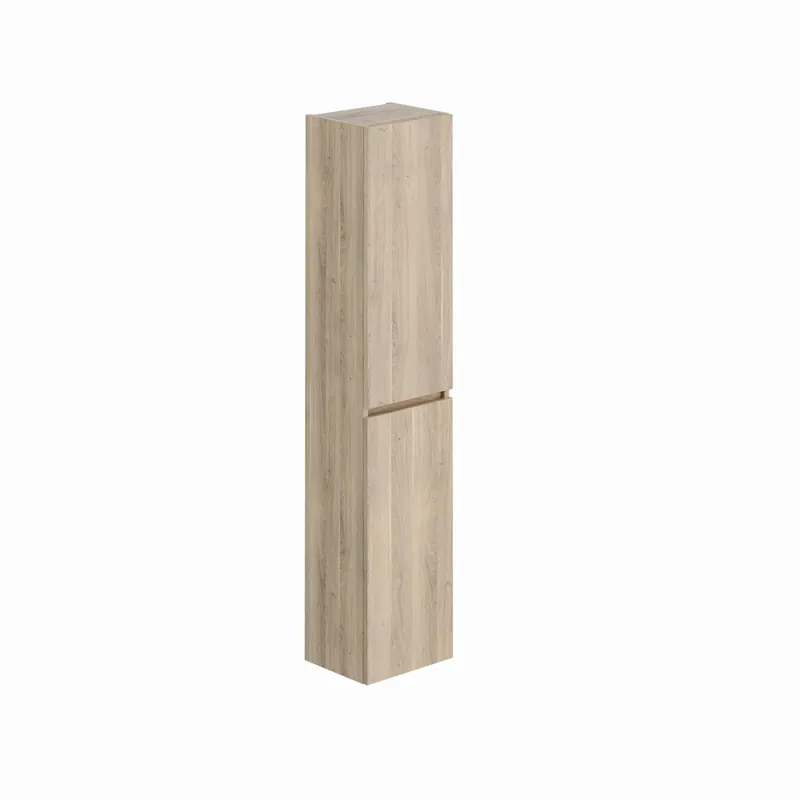 Blue Label Mette hoge kast 35x29x165 cm (bxdxh), 2x rechtsdraaiende deuren met soft close, greeploos, urban oak 165x35x29 (hxbxd) Superprijs