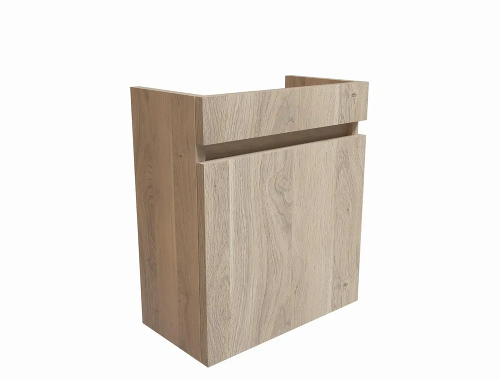Blue Label Mette onderkast, 1x deur, links en rechts te monteren, greeplijst in kleur meubel 40cm Urban Oak 50x40x22 (hxbxd) Laatste Versie