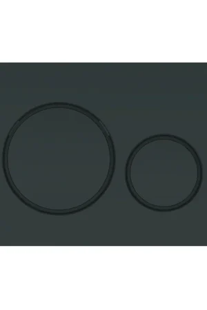 Actieprijs Geberit Sigma 20 bedieningspaneel DF frontbediend 24.6x16.4cm glans zwart/mat zwart 115882DW1