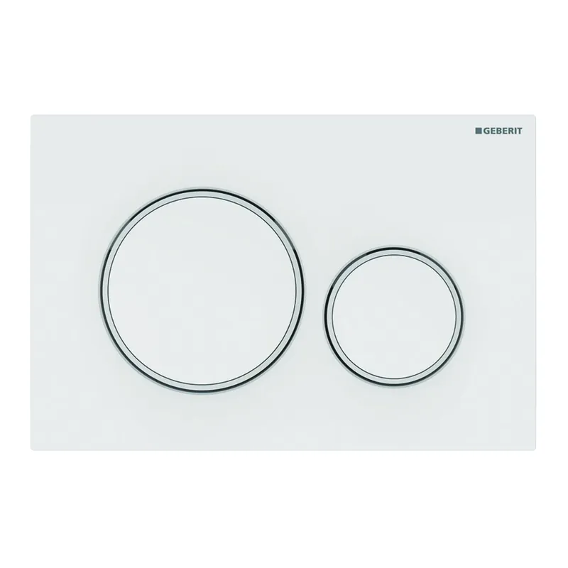 Geberit Sigma 20 bedieningspaneel DF frontbediend 24.6x16.4cm wit/matwit 115882111 Superprijs