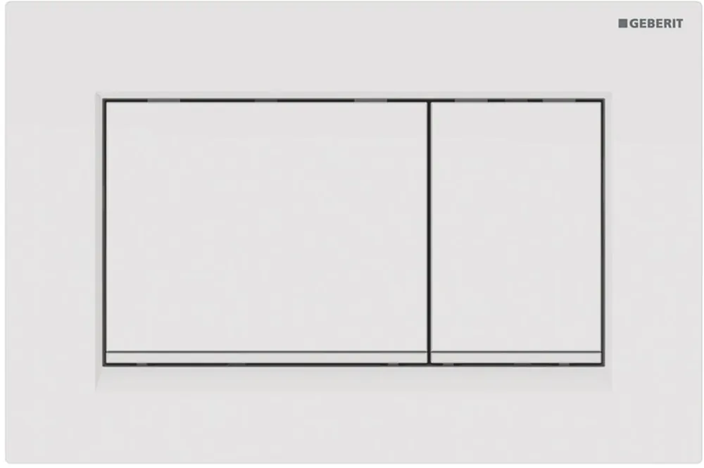 Geberit Sigma 20 bedieningspaneel DF frontbediend 24.6x16.4cm wit/matwit 115883111 Premium