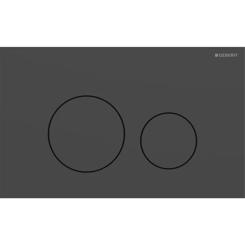 Geberit Sigma 40 bedieningspaneel DF frontbediend round mat zwart 115628141 Koop Vandaag
