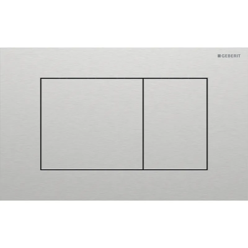 Geberit Sigma 40 bedieningspaneel DF frontbediend square geborsteld RVS 115629FW1 Weekendaanbieding