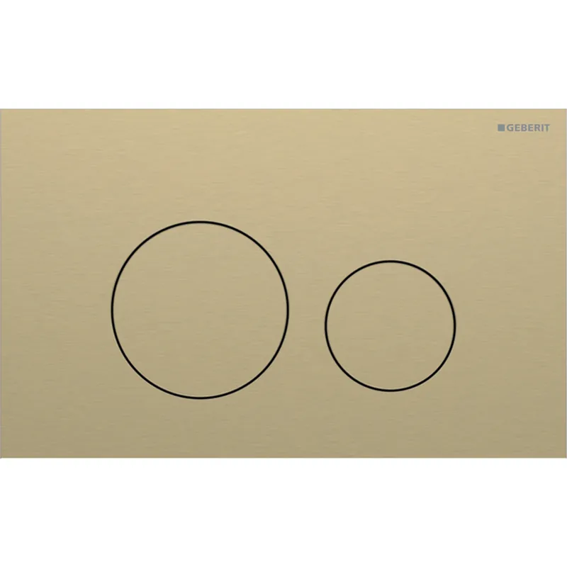 Aanbieding Geberit Sigma 40 bedieningspaneel DF frontbediend square messing 115628QF1