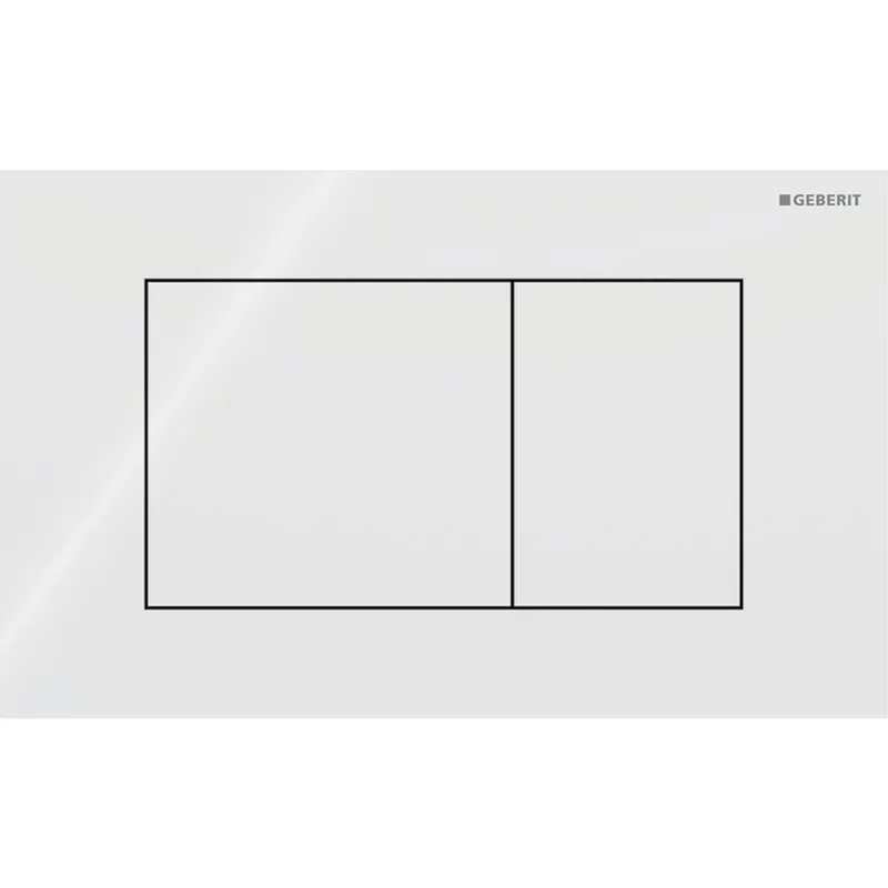 Goedkoop Geberit Sigma 40 bedieningspaneel DF square wit 115629SI1