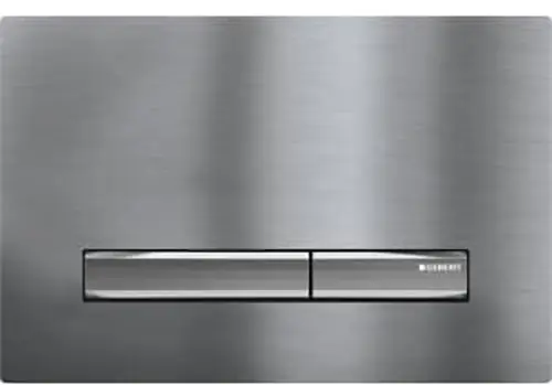 Bestseller Geberit Sigma 50 bedieningspaneel DF frontbediend 24.6x16.4cm chroom geborsteld/chroom 115788GH2