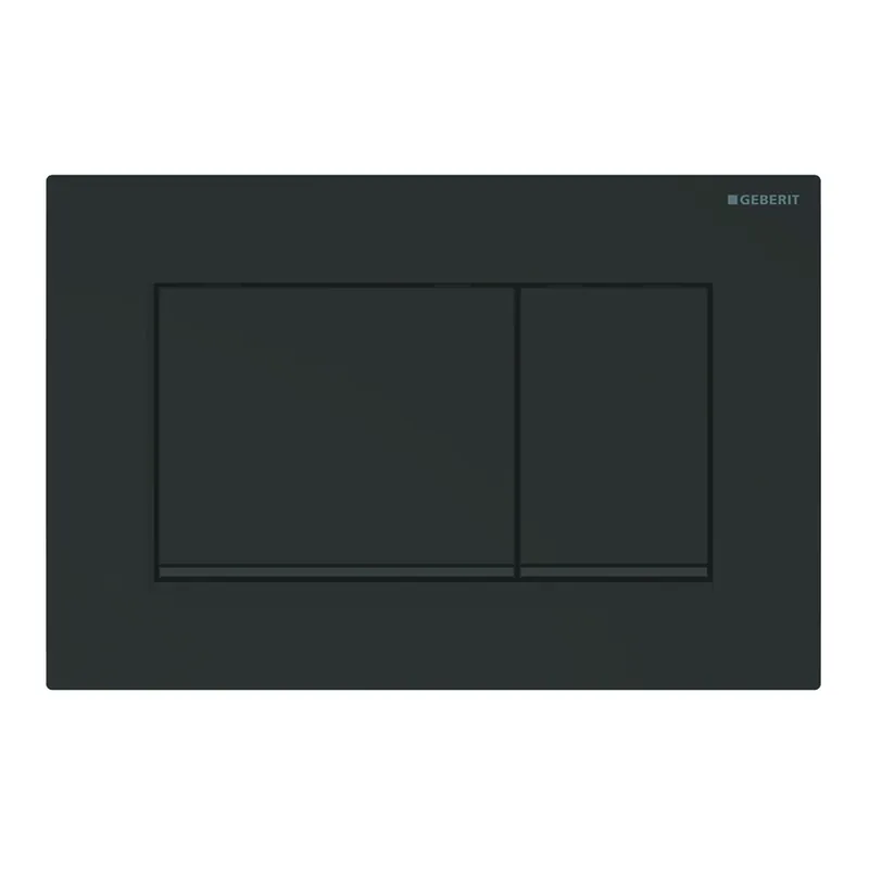Geberit Sigma20 bedieningspaneel DF frontbediend 24.6x16.4cm mat zwart 115883161 Favoriet