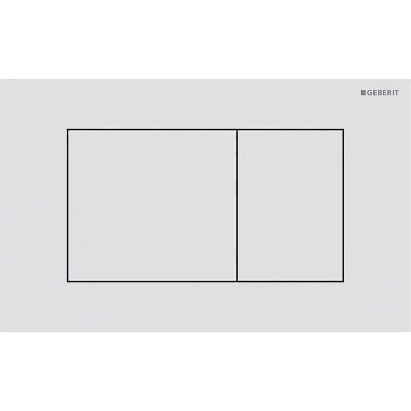 Premium Geberit Sigma40 bedieningspaneel 2-toets spoeling square matwit 115629JT1