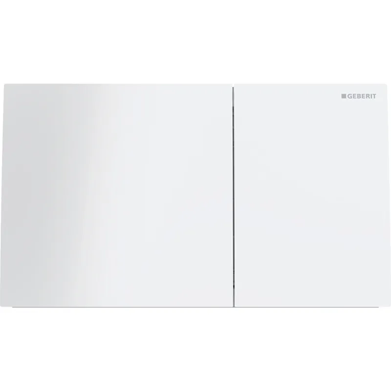 Seizoensaanbieding Geberit Sigma70 bedieningsplaat square glas wit 115.622.SI.1