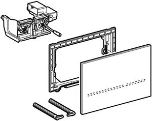 Geberit bedieningsplaat Sigma80 res8cm IR touch-free 230 V glas zw Koop Online