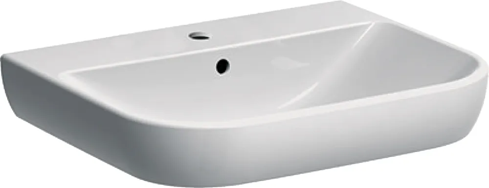 Speciale Aanbieding Geberit Smyle wastafel met overloop 60x48cm wit 500.228.01.1