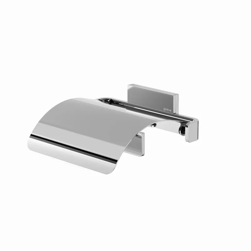 Geesa Craft toiletrolhouder met klep RVS gepolijst 911508-02 Aanbieding