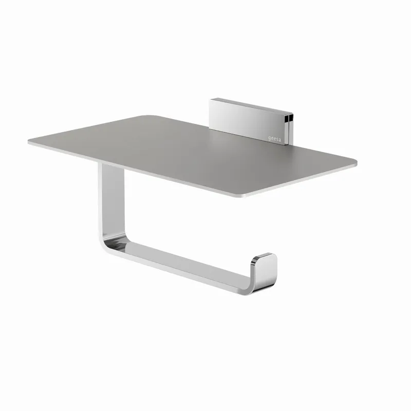 Gecertificeerd Geesa Craft toiletrolhouder met planchet RVS gepolijst 911524-02