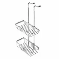 Geesa fles- en sponshouder, messing, bevestigingsmateriaal, hxbxd 560x265x131mm, kleur chroom Betrouwbaar