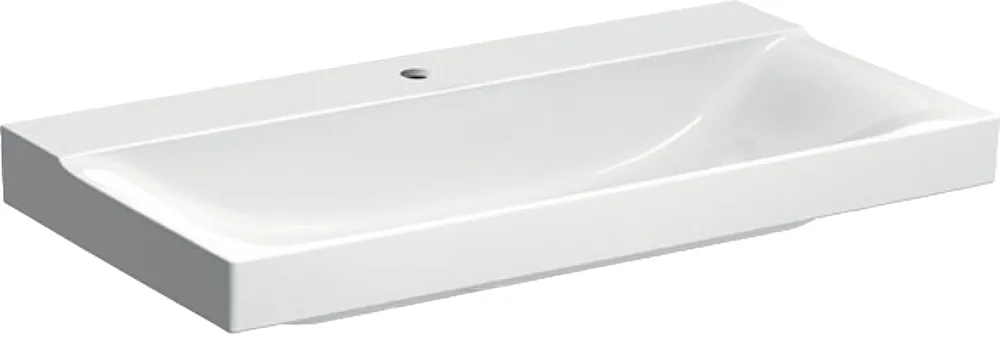 Geberit Xeno2 wastafel m. kraangat z. overloop 90x48x14cm wit 500531011 Tijdelijk Beschikbaar