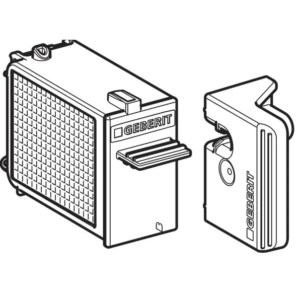 Must-Have Geberit, toebehoren/onderdelen, Lade met filter voor spoelreservoir, voor DuoFresh moduul, voor 80 en 120mm inbouwreservoir
