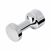 Koopje Geesa Hotel handdoekhaak, met 1 haak, messing, verchroomd, hxdxl 14x14x30mm, kleur chroom