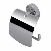 Geesa Luna toiletrolhouder met klep chroom 915508 Weekendaanbieding