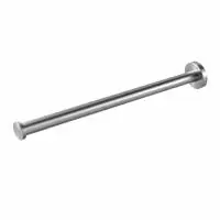 Laatste Kans Geesa Nemox Stainless Steel handdoekhouder, houder vast, rvs, 1 stang, ronde rozet, hxdxl 50x381x50mm, kleur rvs