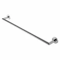 Goedkoop Geesa Nemox Stainless Steel handdoekhouder, rek/beugel, rvs, 1 stang, ronde rozet, hxdxl 48x75x648mm, kleur chroom