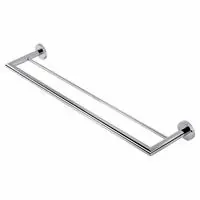 Geesa Nemox Stainless Steel handdoekhouder, ronde rozet, 48x126x648mm chroom 916556-02 Speciale Aanbieding
