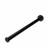 Fabrieksprijs Geesa Nemox Black handdoekrek 1-armig 38cm zwart 91651906