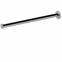 Meest Verkocht Geesa Nemox Chroom handdoekhouder, houder vast, rvs, 1 stang, ronde rozet, hxdxl 50x381x50mm, kleur chroom