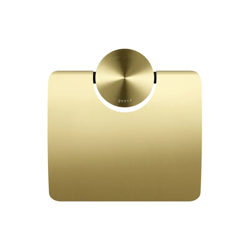 Finale Uitverkoop Geesa Opal toiletaccessoireset 3 in 1, goud geborsteld