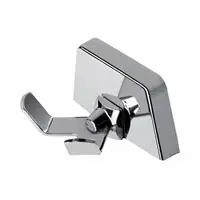 Geesa Standard handdoekhaak, met 2 haken, messing, verchroomd, hxdxl 35x41x65mm, kleur chroom Tijdelijk Beschikbaar