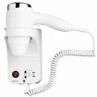 Geesa, haardroger 1400W, 3 snelheden, kunststof, scheerstopcontact 110 en 220V, hxbxd 180x270x135mm, wit Weekendaanbieding