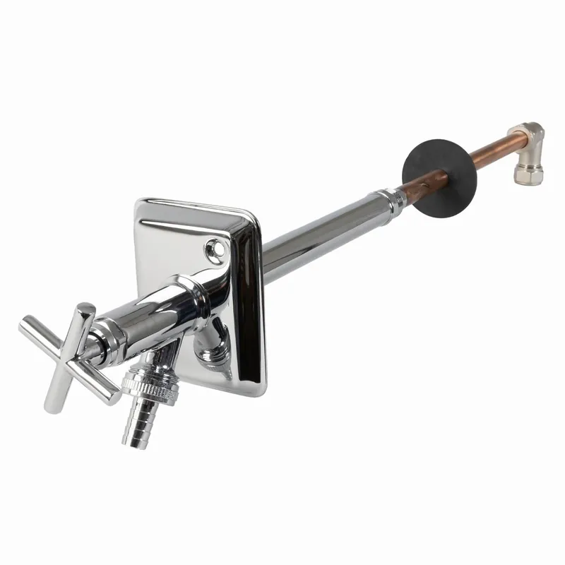 Gevelkraan Deluxe vorstvrije Chroom 1/2" 15mm 230-500 mm Shop Nu